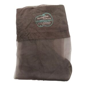 Vintage Microfilm Seamless Nylon Stockings 10 Taupe 31” First Quality 400 Needle